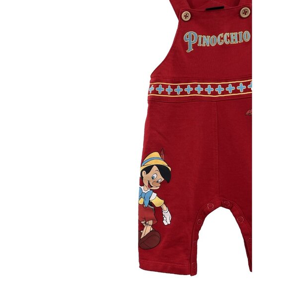 Disney Pinocchio Jiminy Cricket & Pinocchio Overall Infant One-Piece Size 9 Mo - Picture 4 of 9